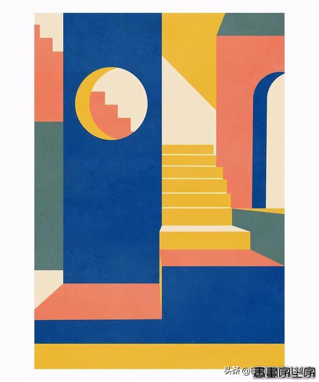 「插画欣赏」伦敦女艺术家的极简风建筑插画——简洁抽象-11.jpg