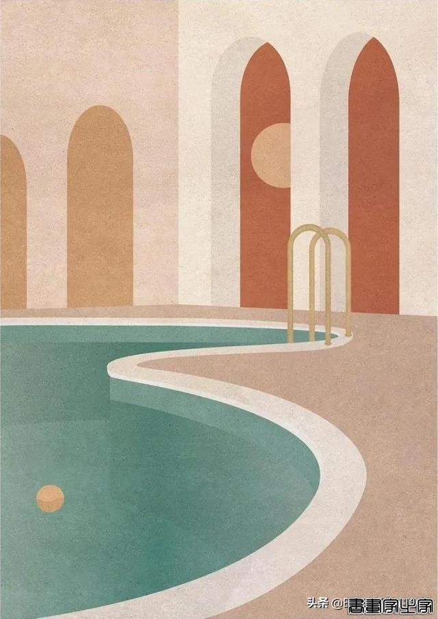 「插画欣赏」伦敦女艺术家的极简风建筑插画——简洁抽象-12.jpg