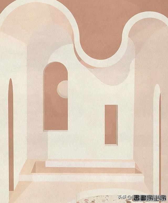 「插画欣赏」伦敦女艺术家的极简风建筑插画——简洁抽象-15.jpg
