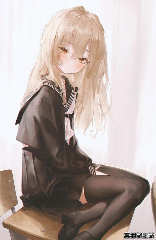 「插画欣赏」朦胧光影下的身影-6.jpg