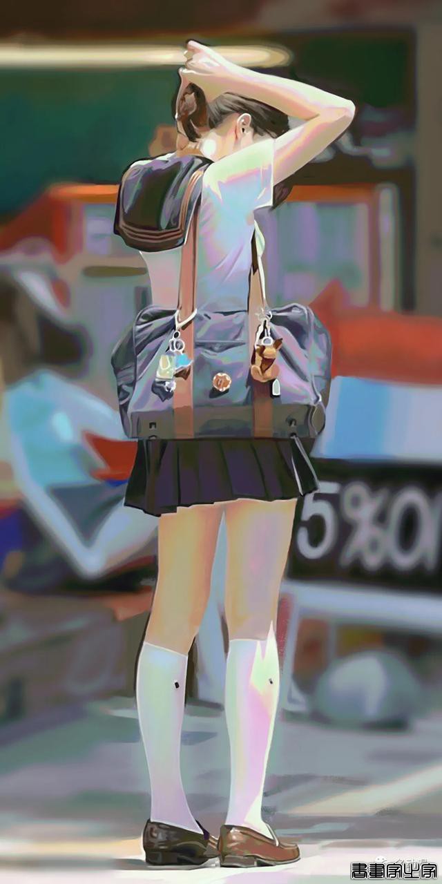 看不出来是画的，真人转手绘插画作品分享-12.jpg