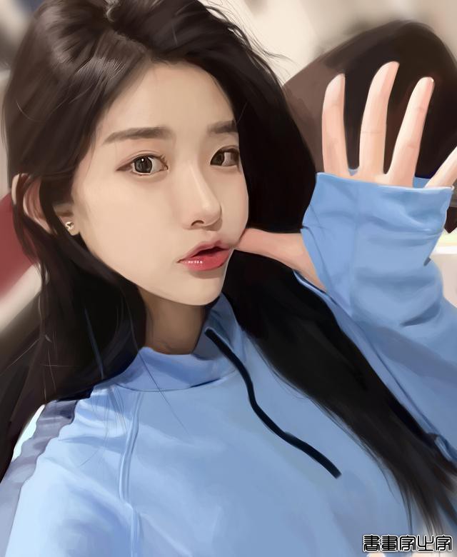 看不出来是画的，真人转手绘插画作品分享-14.jpg