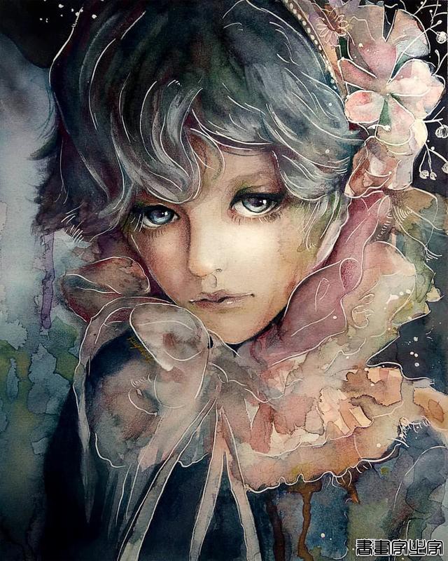 寂静宇宙中的明眸：色彩与金箔的交融，插画家卡法西斯的神话四季-4.jpg