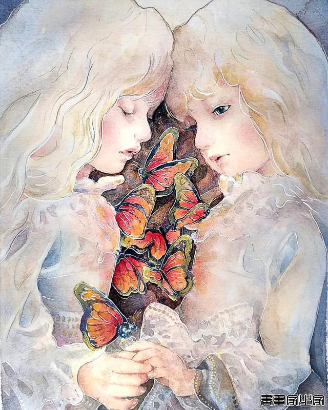 寂静宇宙中的明眸：色彩与金箔的交融，插画家卡法西斯的神话四季-20.jpg