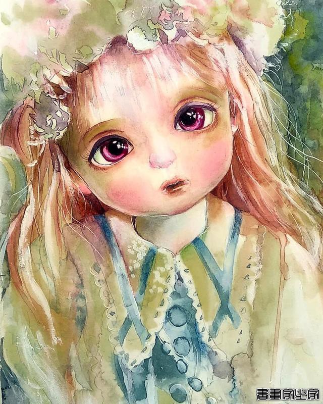 寂静宇宙中的明眸：色彩与金箔的交融，插画家卡法西斯的神话四季-33.jpg