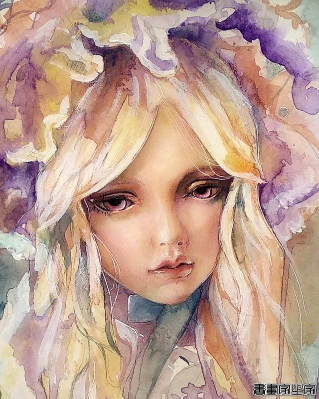 寂静宇宙中的明眸：色彩与金箔的交融，插画家卡法西斯的神话四季-34.jpg