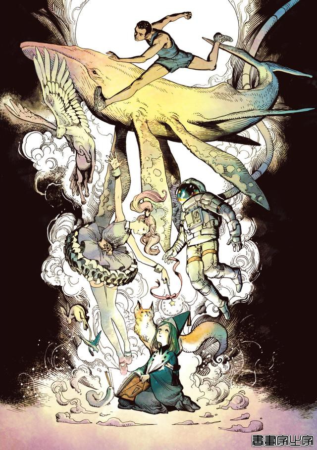 《尖帽子的魔法工坊》插画作品画集，画风精致唯美，主题积极向上-6.jpg
