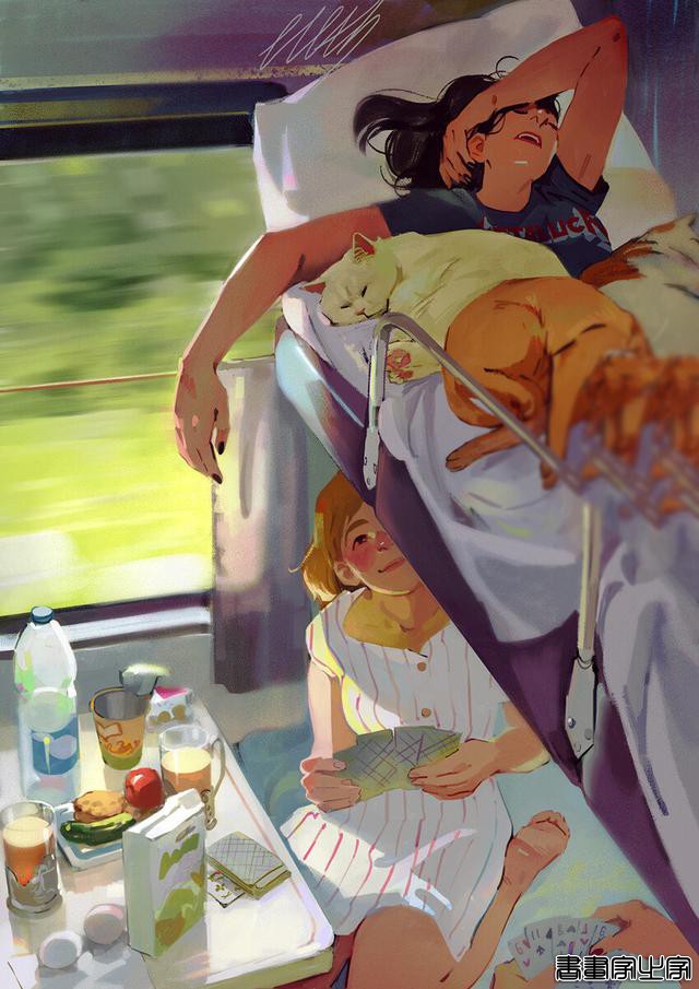 有趣超逗的人物细节，插画的配色光感也太好看了吧-4.jpg
