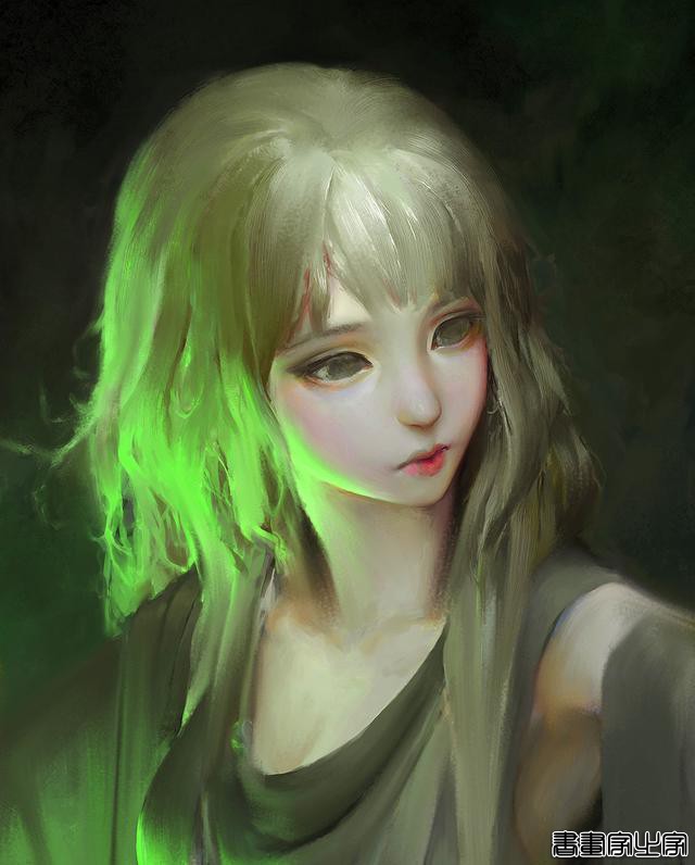 画风唯美，人物灵气十足，五官精致的女性动漫同人、墨笔插画欣赏-6.jpg