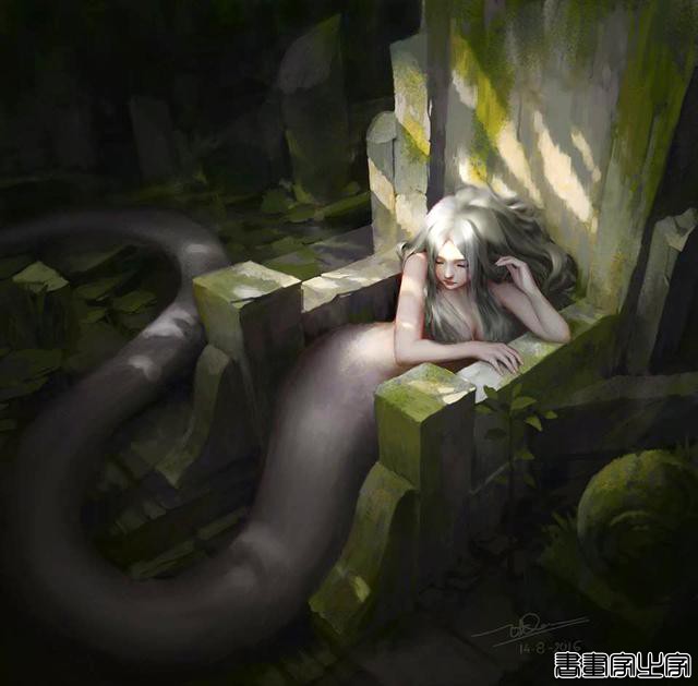 画风唯美，人物灵气十足，五官精致的女性动漫同人、墨笔插画欣赏-10.jpg