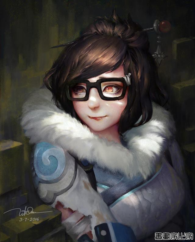 画风唯美，人物灵气十足，五官精致的女性动漫同人、墨笔插画欣赏-13.jpg