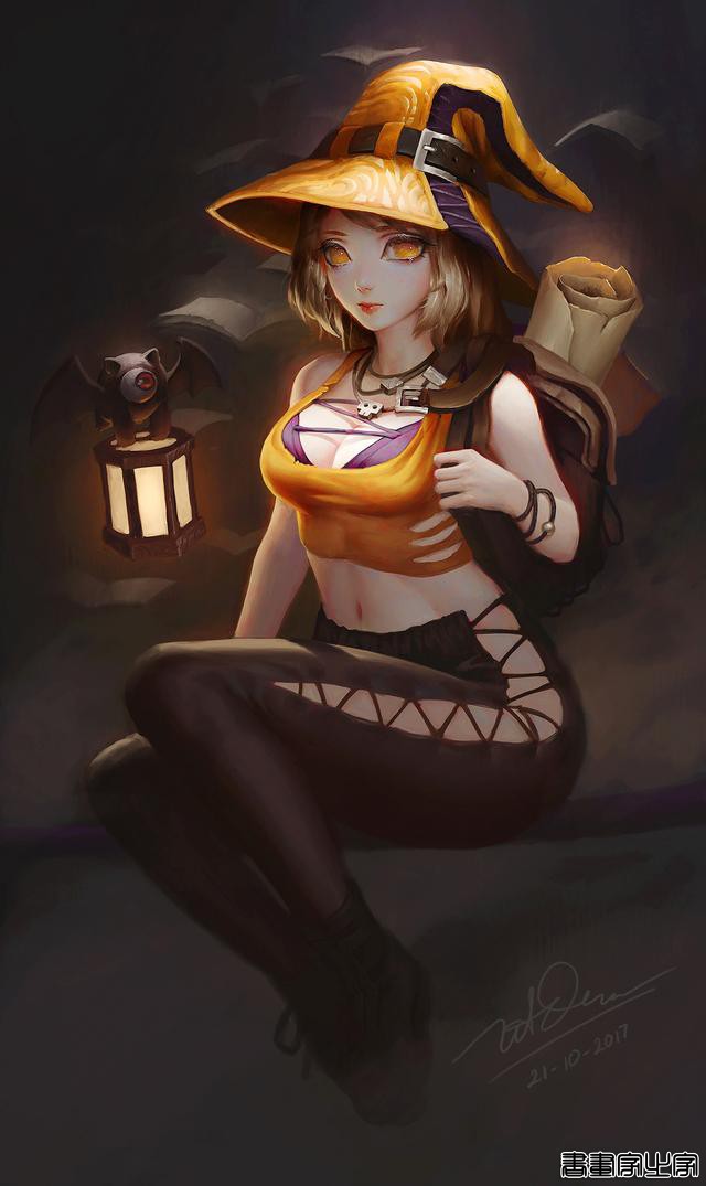 画风唯美，人物灵气十足，五官精致的女性动漫同人、墨笔插画欣赏-15.jpg
