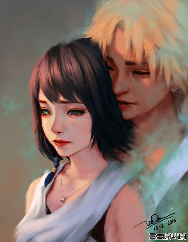 画风唯美，人物灵气十足，五官精致的女性动漫同人、墨笔插画欣赏-18.jpg