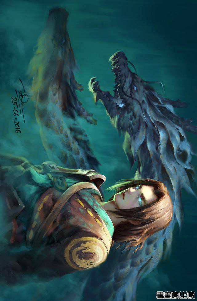 画风唯美，人物灵气十足，五官精致的女性动漫同人、墨笔插画欣赏-21.jpg