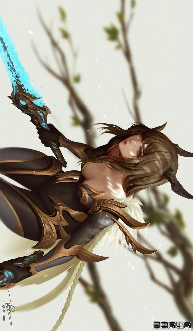 画风唯美，人物灵气十足，五官精致的女性动漫同人、墨笔插画欣赏-26.jpg