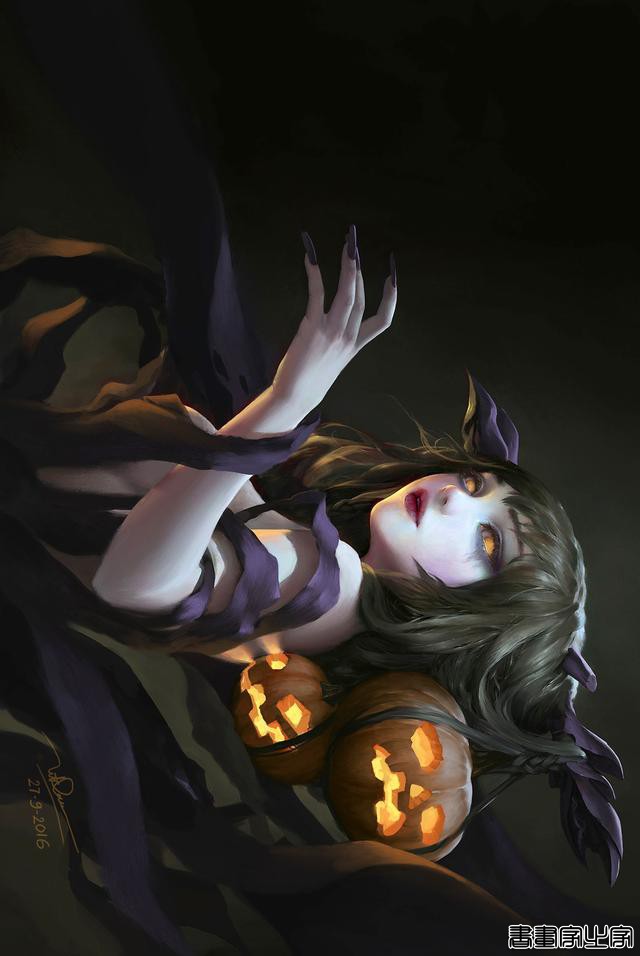 画风唯美，人物灵气十足，五官精致的女性动漫同人、墨笔插画欣赏-40.jpg