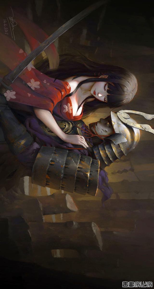 画风唯美，人物灵气十足，五官精致的女性动漫同人、墨笔插画欣赏-51.jpg