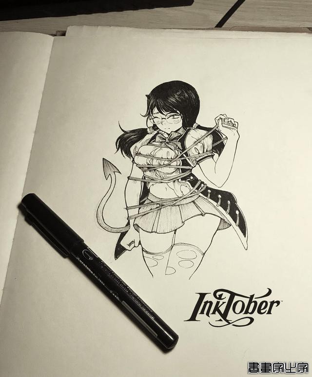 画风唯美，人物灵气十足，五官精致的女性动漫同人、墨笔插画欣赏-78.jpg