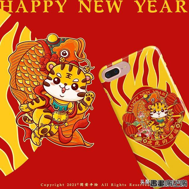2022喜庆又惹人爱的春节插画，收藏起来过年用-14.jpg