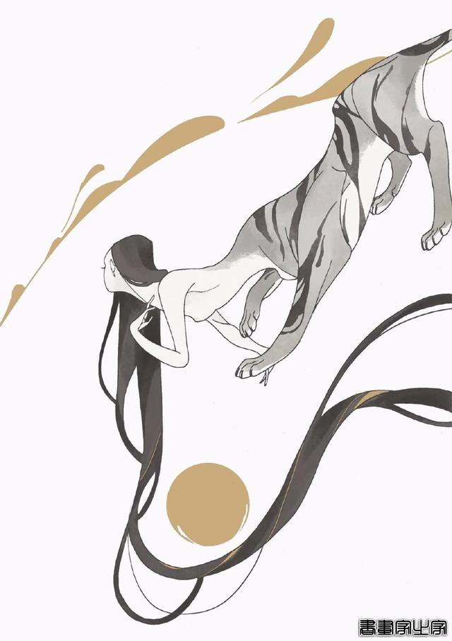 插画师 すり饵 笔下的创意人物插画，太美了-9.jpg