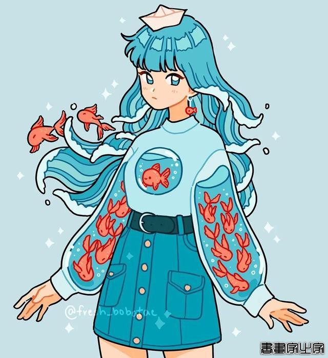 插画分享｜可爱适合当手帐的图案-6.jpg
