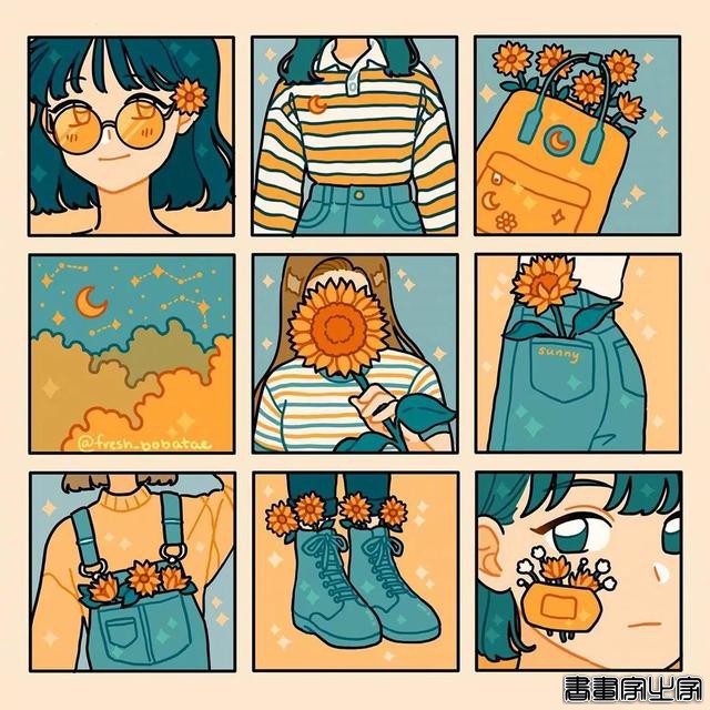 插画分享｜可爱适合当手帐的图案-14.jpg