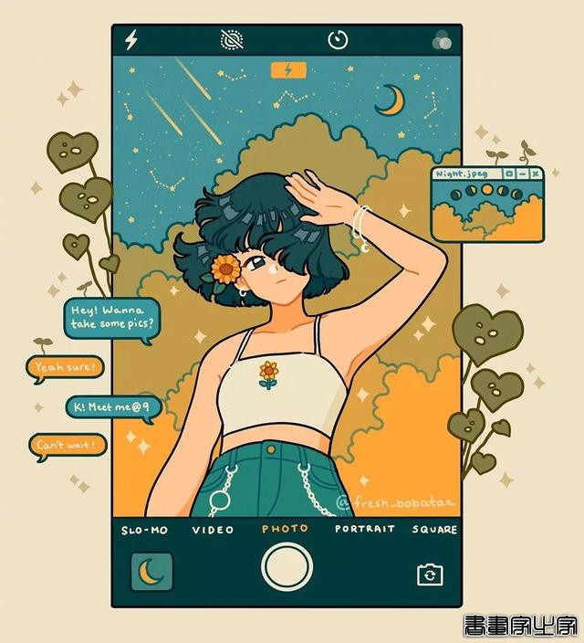 插画分享｜可爱适合当手帐的图案-16.jpg