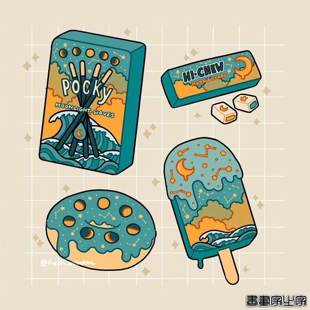 插画分享｜可爱适合当手帐的图案-17.jpg
