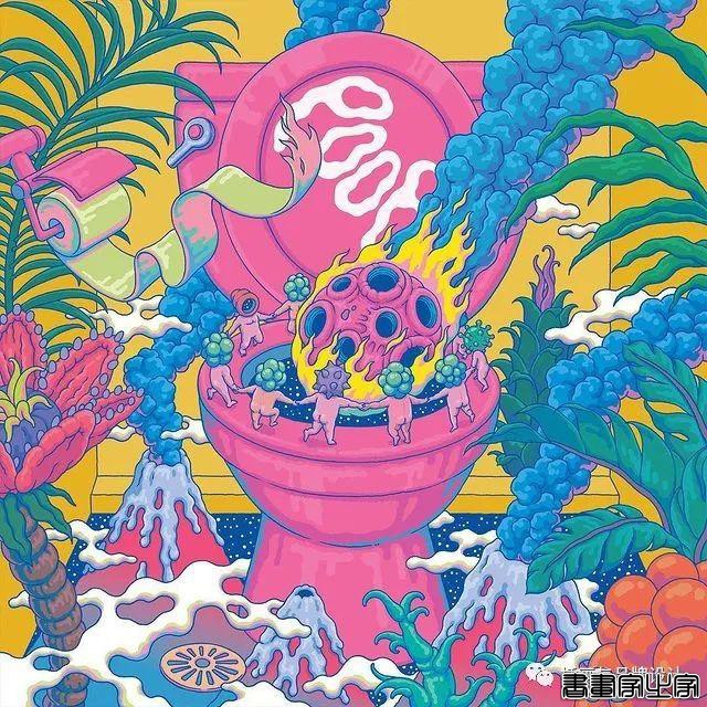 插画丨惊叹了视觉的超现实景观插画，从宏观到微观以超梦幻的形式展现生命的形式-4.jpg