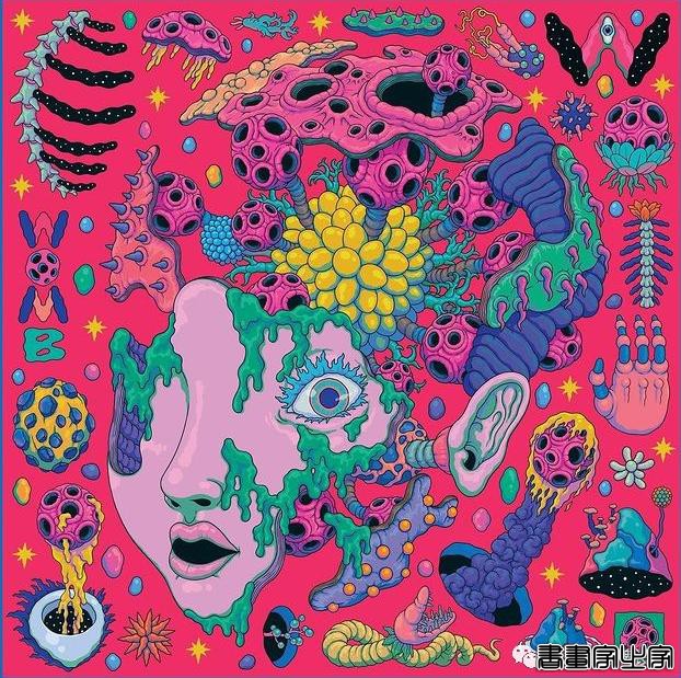 插画丨惊叹了视觉的超现实景观插画，从宏观到微观以超梦幻的形式展现生命的形式-16.jpg