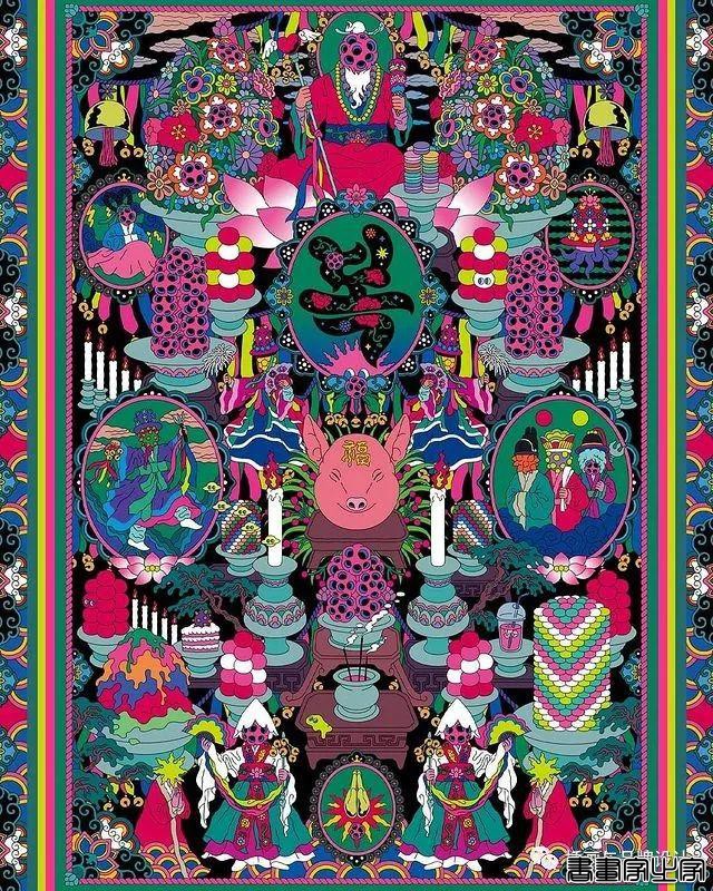 插画丨惊叹了视觉的超现实景观插画，从宏观到微观以超梦幻的形式展现生命的形式-26.jpg