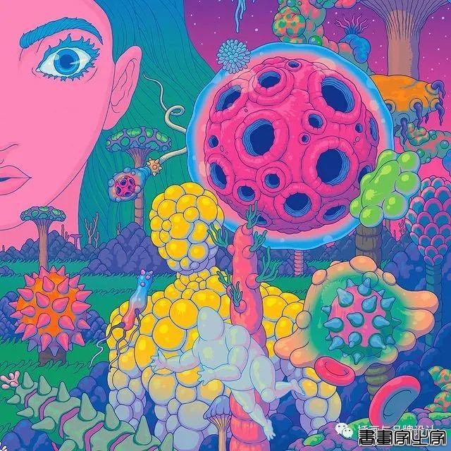 插画丨惊叹了视觉的超现实景观插画，从宏观到微观以超梦幻的形式展现生命的形式-31.jpg