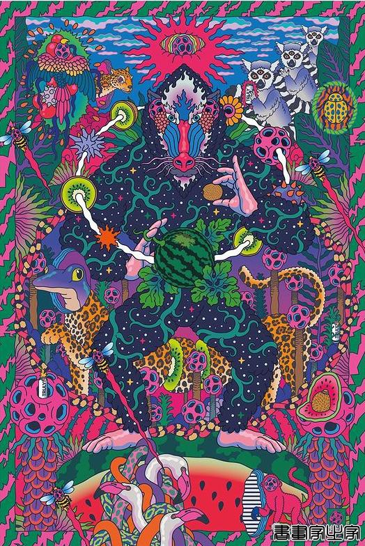 插画丨惊叹了视觉的超现实景观插画，从宏观到微观以超梦幻的形式展现生命的形式-39.jpg