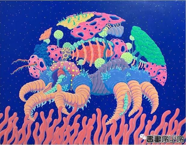 插画丨惊叹了视觉的超现实景观插画，从宏观到微观以超梦幻的形式展现生命的形式-55.jpg