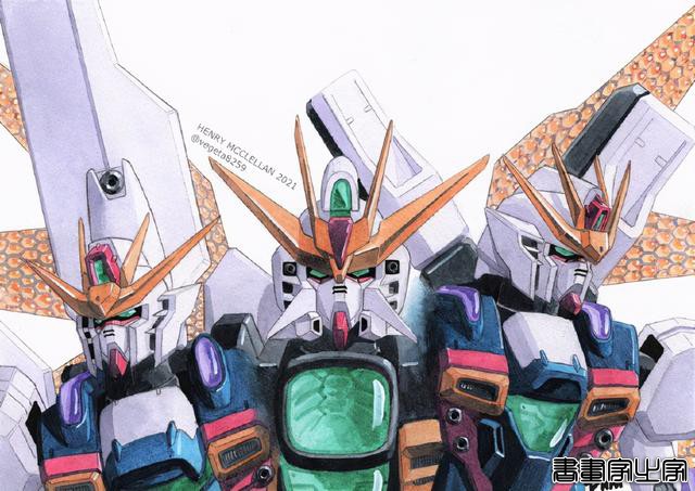 机动战士高达插画，新安洲怎么被烤焦了？-7.jpg