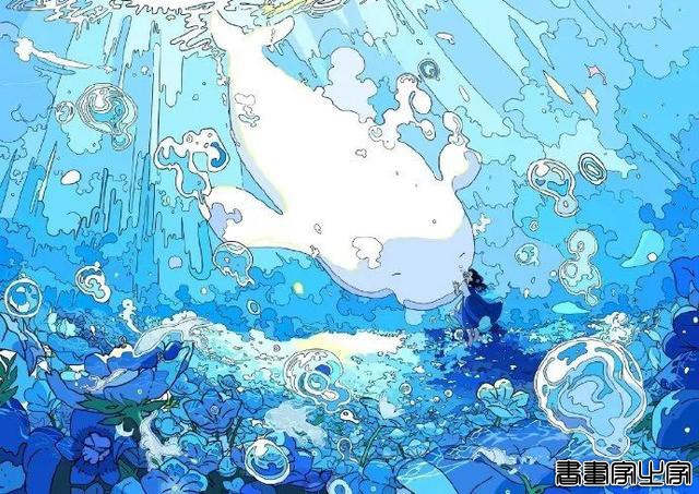插画师ならの笔下的蓝色世界-5.jpg
