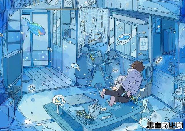 插画师ならの笔下的蓝色世界-4.jpg