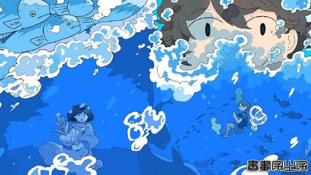 插画师ならの笔下的蓝色世界-7.jpg