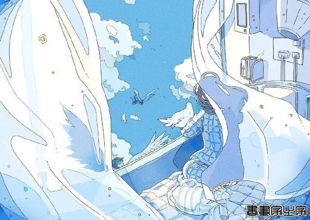 插画师ならの笔下的蓝色世界-8.jpg