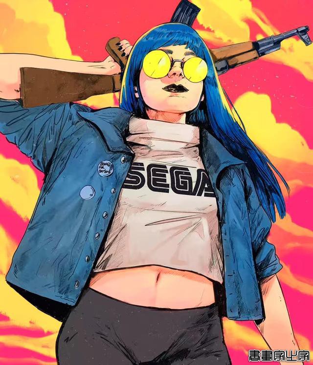 个性鲜明的酷Girl插画，装扮有没有很赛博朋克呢-4.jpg