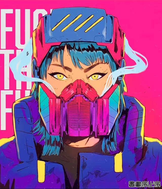 个性鲜明的酷Girl插画，装扮有没有很赛博朋克呢-11.jpg