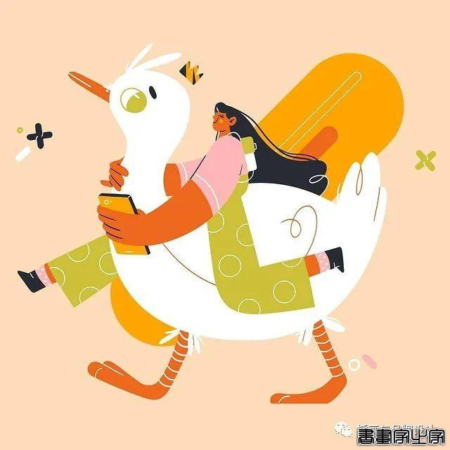 插画丨天马行空的想象，充满流动性的扁平矢量插画-8.jpg