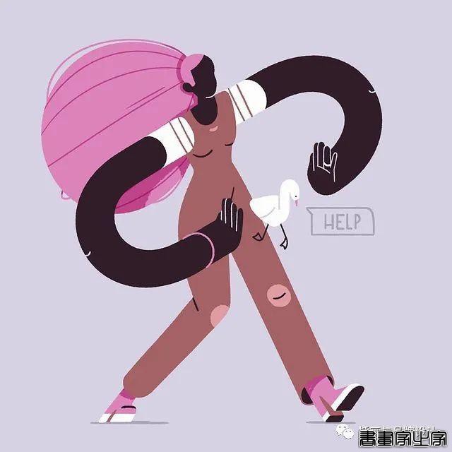 插画丨天马行空的想象，充满流动性的扁平矢量插画-14.jpg