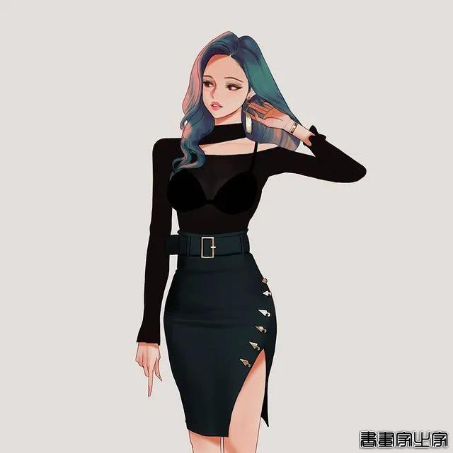 他把前任画成插画，淑女妖精全都有，网友说：牛逼的艺术家-7.jpg