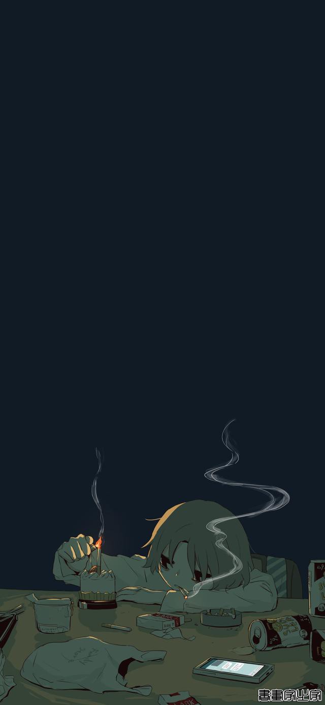 高清动漫插画壁纸，虽丧但有趣-9.jpg