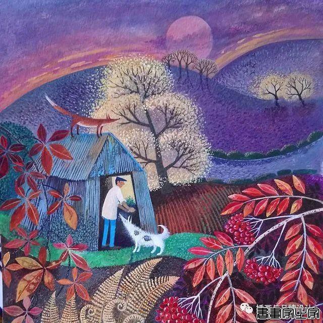 插画丨色彩缤纷明快，富有层次感的童趣画面，将自然美景与人物动物生动搭配-12.jpg