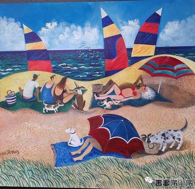 插画丨色彩缤纷明快，富有层次感的童趣画面，将自然美景与人物动物生动搭配-17.jpg
