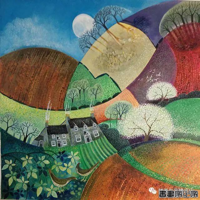 插画丨色彩缤纷明快，富有层次感的童趣画面，将自然美景与人物动物生动搭配-25.jpg