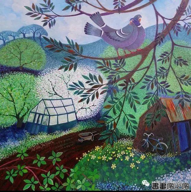 插画丨色彩缤纷明快，富有层次感的童趣画面，将自然美景与人物动物生动搭配-30.jpg