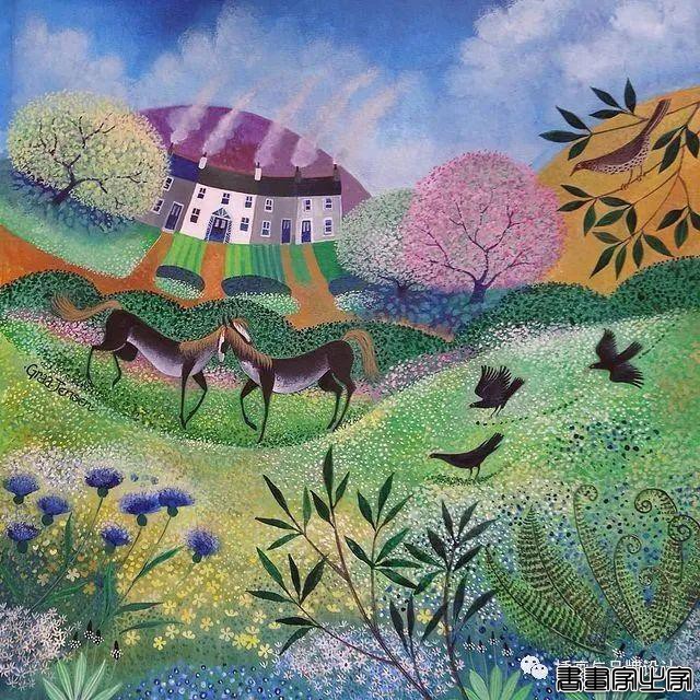 插画丨色彩缤纷明快，富有层次感的童趣画面，将自然美景与人物动物生动搭配-28.jpg